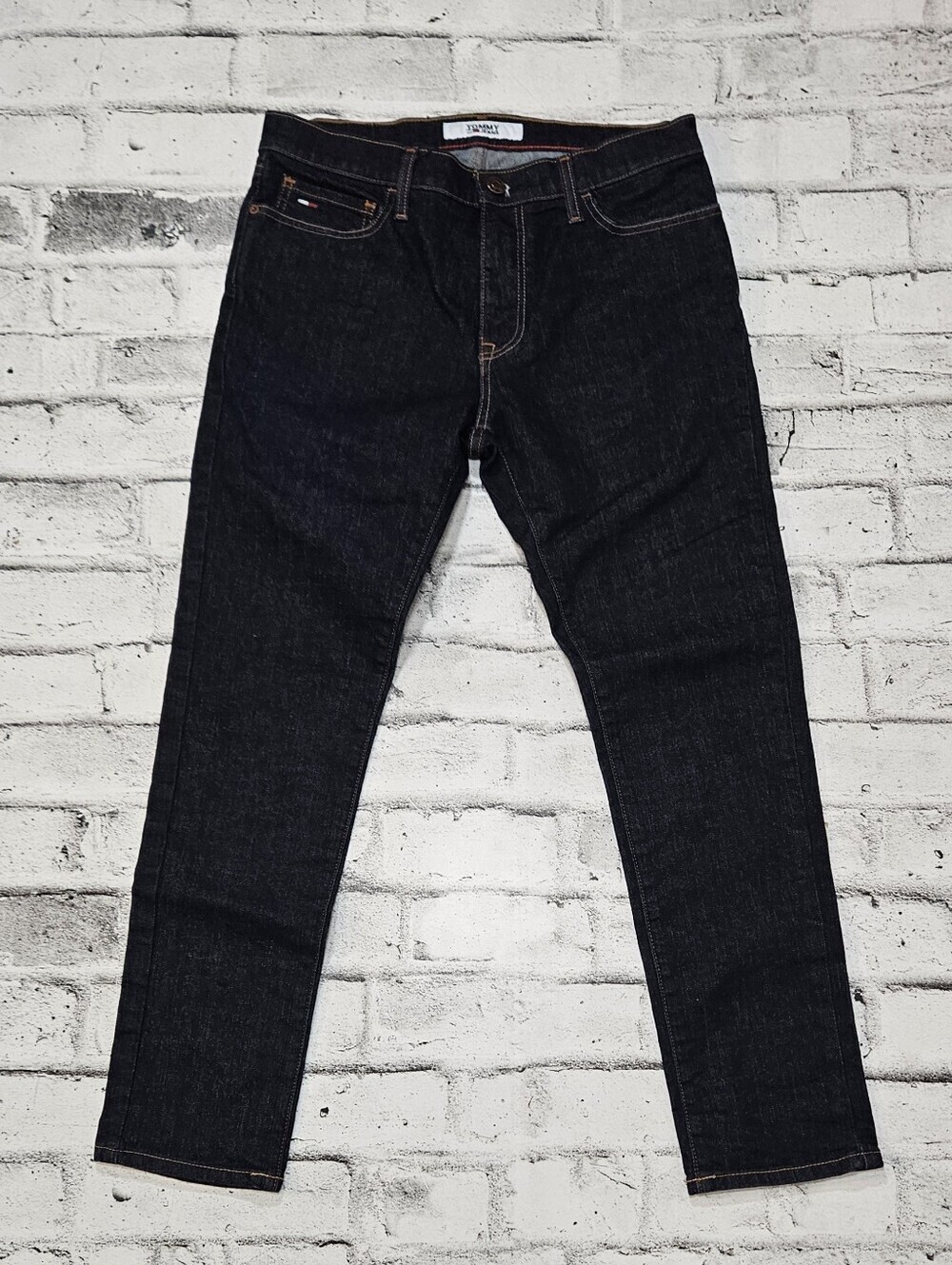 Tommy Jeans Dark Wash Slim Straight Jeans Mens 32x30 Stretch Denim